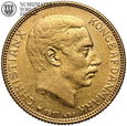 Dania, 20 koron 1914, złoto, st. 3+, #MW
