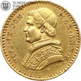 Watykan, 2,5 scudi, 1859 rok, złoto