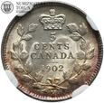 Kanada, 5 centów 1902 H, NGC MS63