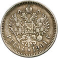 Rosja, Mikołaj II, rubel 1901 (FZ), #GZ