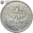 II RP, 5 złotych 1930, Sztandar, st. 2/2+