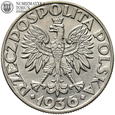 II RP, 5  złotych 1936, Żaglowiec