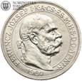 Węgry, 5 koron 1907, st. 3+