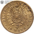 Prusy, 10 marek 1875 A, złoto