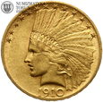 USA, 10 dolarów 1910, Indianin, złoto