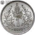 Austria, 1 korona 1893, st. 2/2+