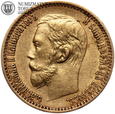 Rosja, Mikołaj II, 5 rubli 1899, złoto
