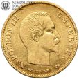 Francja, Napoleon III, 10 franków 1858 A, złoto, st. 3