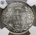 Serbia, Piotr I, 1 dinar 1915, NGC MS62