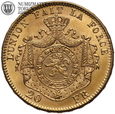 Belgia, 20 franków 1875, złoto
