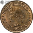 Francja, 1 centym, 1895 rok, A