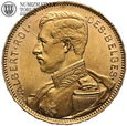 Belgia, 20 franków 1914, Uniform, odmiana Des, złoto