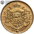 Belgia, 20 franków 1914, Uniform, odmiana Des, złoto