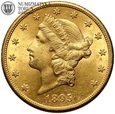 USA, 20 dolarów 1895 S, San Francisco, Liberty, złoto
