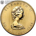 Kanada, 50 dolarów 1981, Liść Klonu, złoto