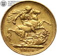 Wielka Brytania, suweren 1900, złoto