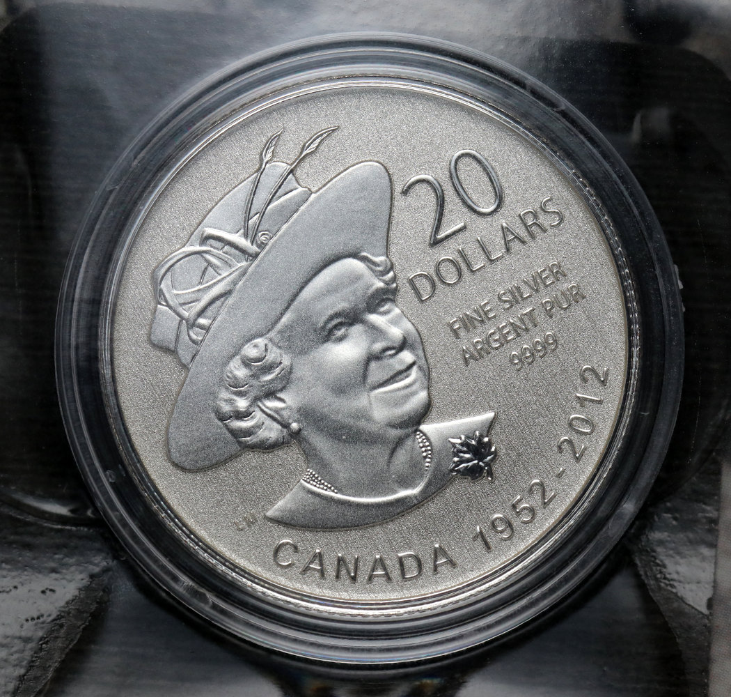 4. Kanada, 20 dolarów 2012, Elżbieta II 1952- 2012