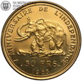 Kongo, 50 franków 1965, Niepodlegość, złoto