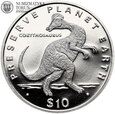 Liberia, 10 dolarów 1993, Korytozaur