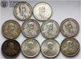 Szwajcaria, zestaw, 10 x 5 franków, 1932-1969, srebro 