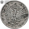 Włochy, 1 lira 1907, st. 3, #BB
