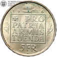 Szwajcaria, 5 franków 1936, Konfederacja