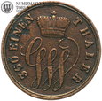 Niemcy, Schaumburg-Lippe, 1 pfennig 1858 A, st. 3, #DR