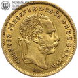 Węgry, 10 franków / 4 forinty 1874, złoto