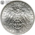 Niemcy, Saksonia, 3 marki 1913 E, #64