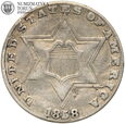 USA, 3 centy 1858