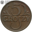 II RP, 5 groszy 1936, st. 3+