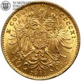 Austria, 10 koron 1911, złoto