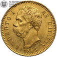 Włochy, 20 lirów 1883, złoto, st. 2, #MW