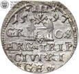 Zygmunt III Waza, trojak 1597, Ryga, #KW