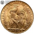 Francja, 20 franków 1914, Kogut, złoto, st. 1-