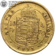 Węgry, 10 franków / 4 forinty 1871, złoto