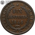 Haiti, 6 centymów, 1846 rok