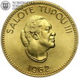 Tonga, Salote Tupou III, 1/4 koula 1962, złoto