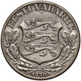 Estonia, 2 krooni 1930, Zamek Toompea, #LL