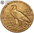 USA, 5 dolarów 1913 S, Indianin, złoto, st. 3+