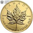 Kanada, 50 dolarów 1991 Maple Leaf, 1 Oz Au999