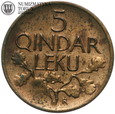 Albania, 5 qindar leku 1926, #114
