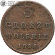 Zabór Rosyjski, 3 grosze 1828, #KW