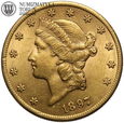 USA, 20 dolarów 1897, Filadelfia, złoto