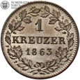 Niemcy, Bayern, 1 kreuzer 1863, #S10