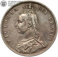 Anglia, Wiktoria, 1/2 korony 1887, #S7