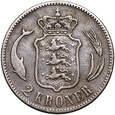 Dania, 2 korony, 1875 rok, #KJ