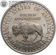 USA, 1/2 dolara 1991 S, Mt. Rushmore, st. L/L-, #DR
