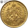 Austria, 4 floreny / 10 franków 1892, #LL