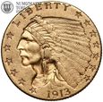 USA, 2,5 dolara 1913, Indianin, złoto